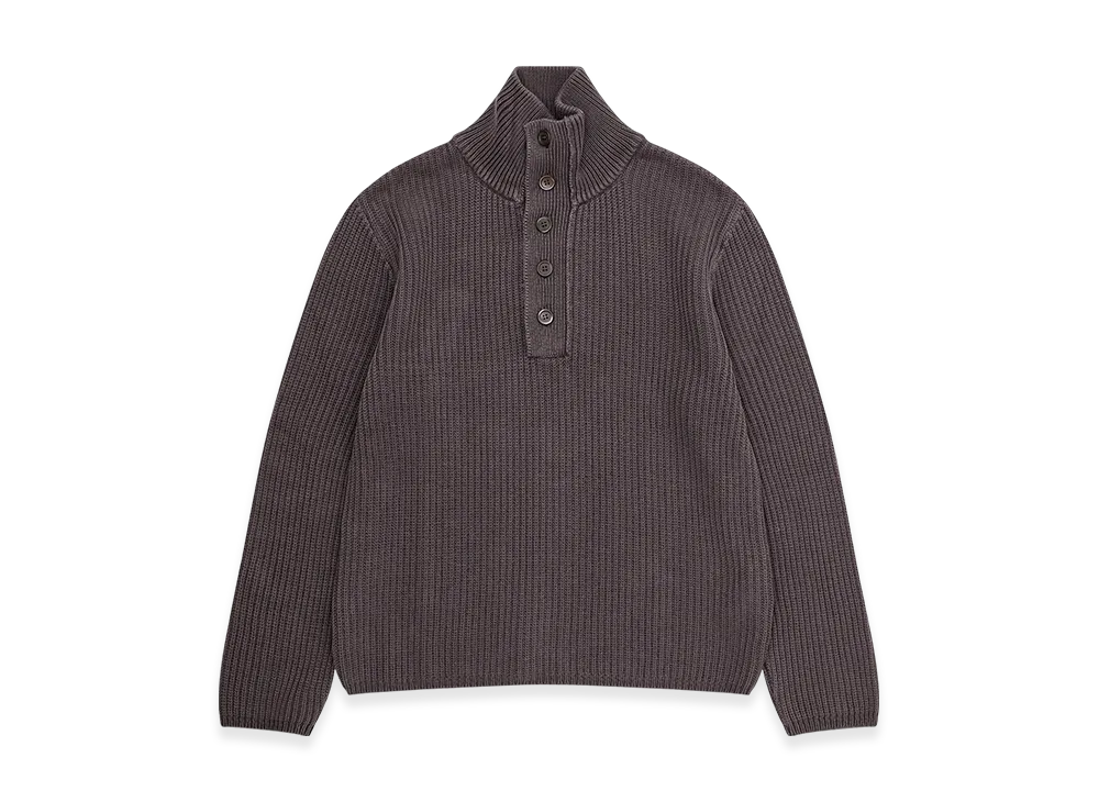 OUR LEGACY Navigator Polo "Wet Bark Dry Cotton"