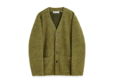 OUR LEGACY Cardigan "Fresh Moss Tumble Wool"