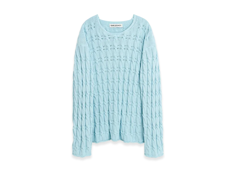 OUR LEGACY Rigid Popover "Natural Dye Sky Dry Cotton"