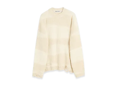 OUR LEGACY Popover Roundneck "White Destructive Wave"