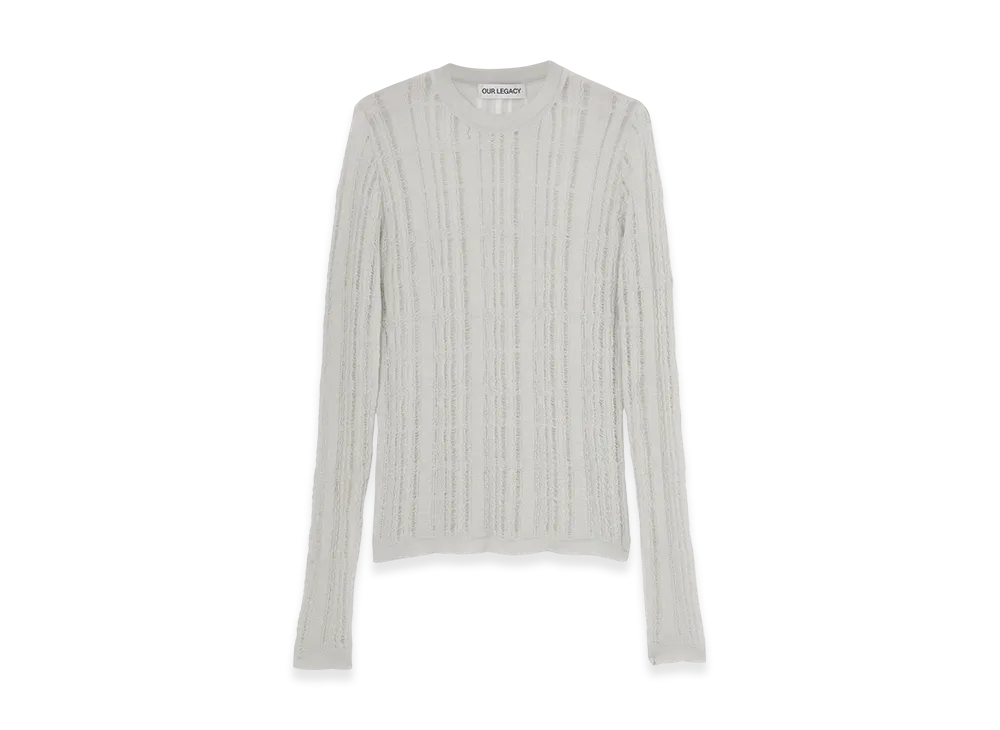 OUR LEGACY Formal Roundneck "Cloud Grey Tech Cotton"