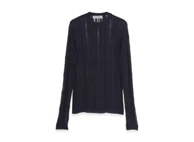 OUR LEGACY Formal Roundneck "Washed Navy Tech Cotton"