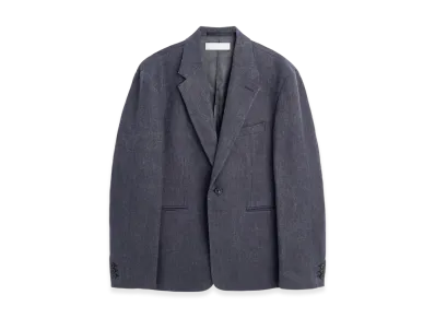 OUR LEGACY Unconstructed Shinjuku Blazer "Charcoal Bourdeaux Flow Weave"