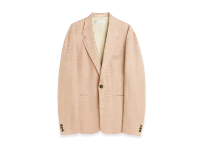 OUR LEGACY Unconstructed Shinjuku Blazer "Hammock Check Crumpled Linen"