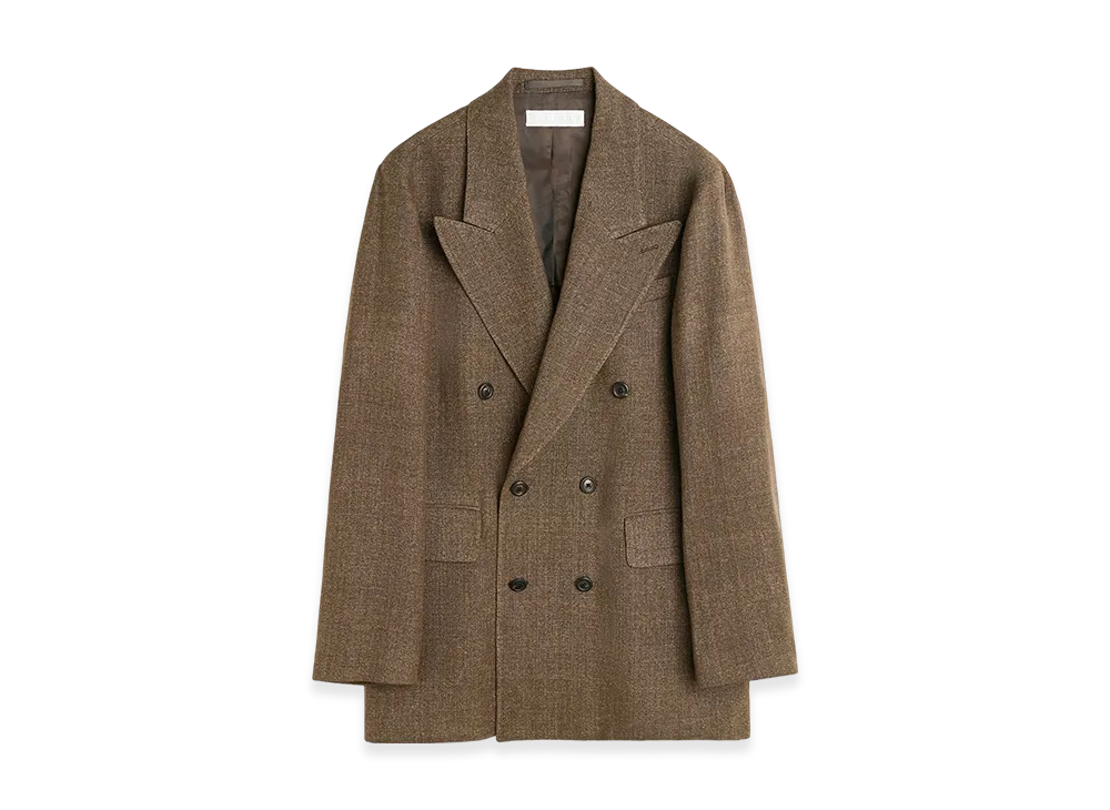 OUR LEGACY Sharp Db Blazer "Tobacco Delave Linen"