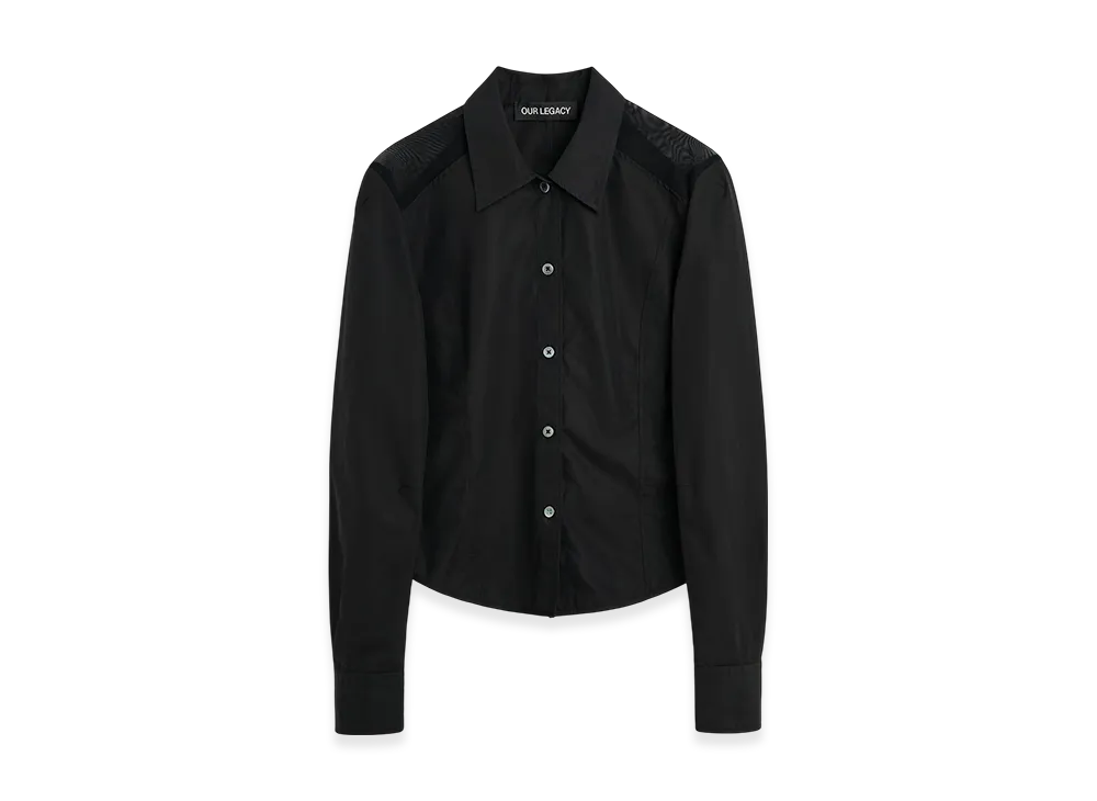 OUR LEGACY Women's Cincher Shirt "Black All Day Poplin"