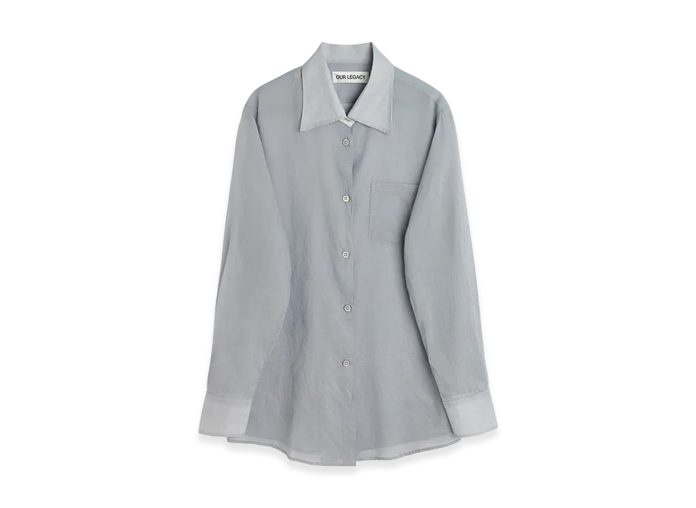 OUR LEGACY Women's Sincere Shirt "Ice Cold Grey Cloudy Cotton"