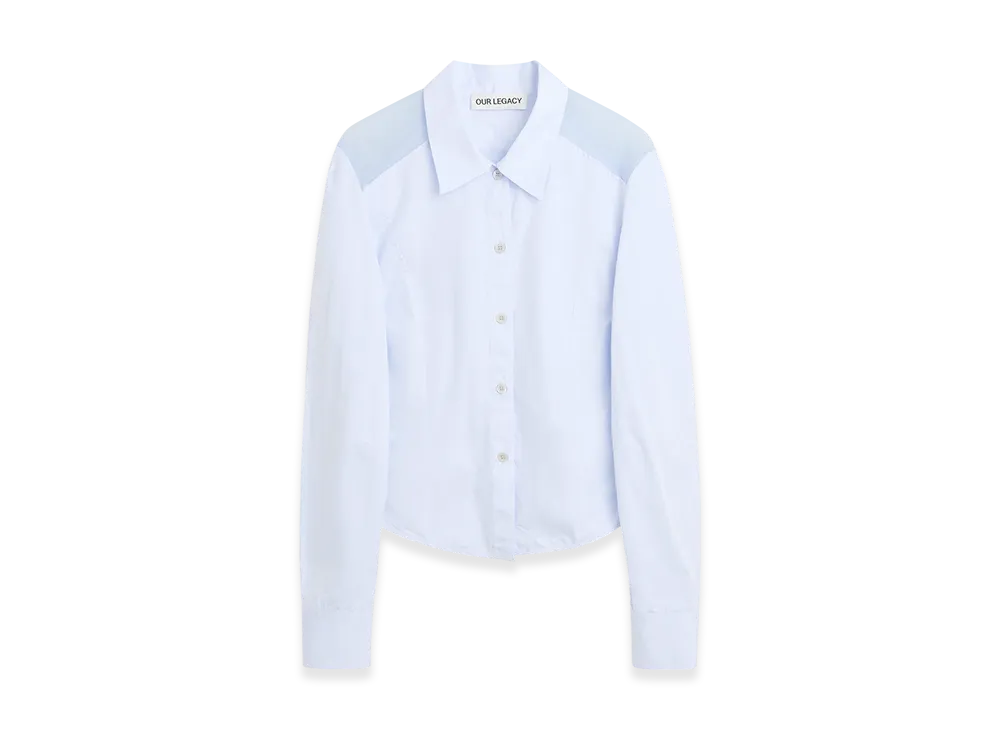 OUR LEGACY Women's Cincher Shirt "Dining Blue Poplin"