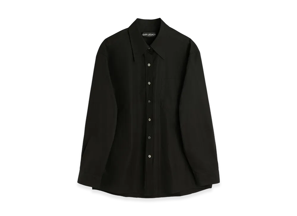 OUR LEGACY Women's Favourite Shirt "Black All Day Poplin"