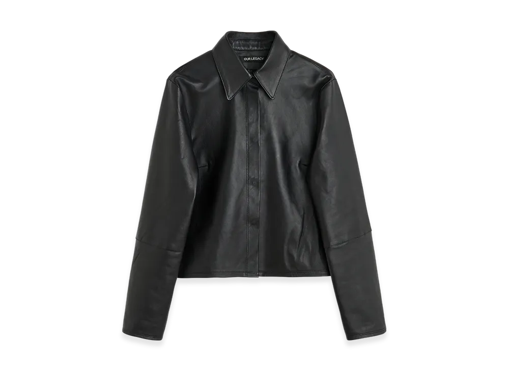 OUR LEGACY Women's Auto Shirt "Black Leather"