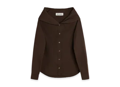 OUR LEGACY Women's Kaonashi Shirt "Hefty Brown Coarse Poplin"