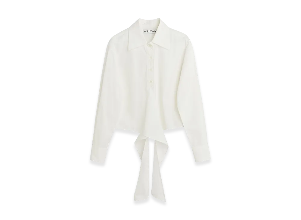 OUR LEGACY Women's Nannas Shirt "White Organic Poplin"