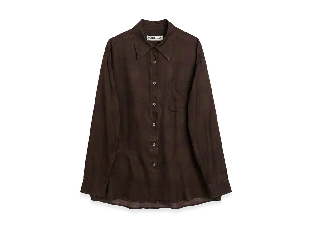 OUR LEGACY Women's Favourite Shirt "Dotted Print Cotton Silk"