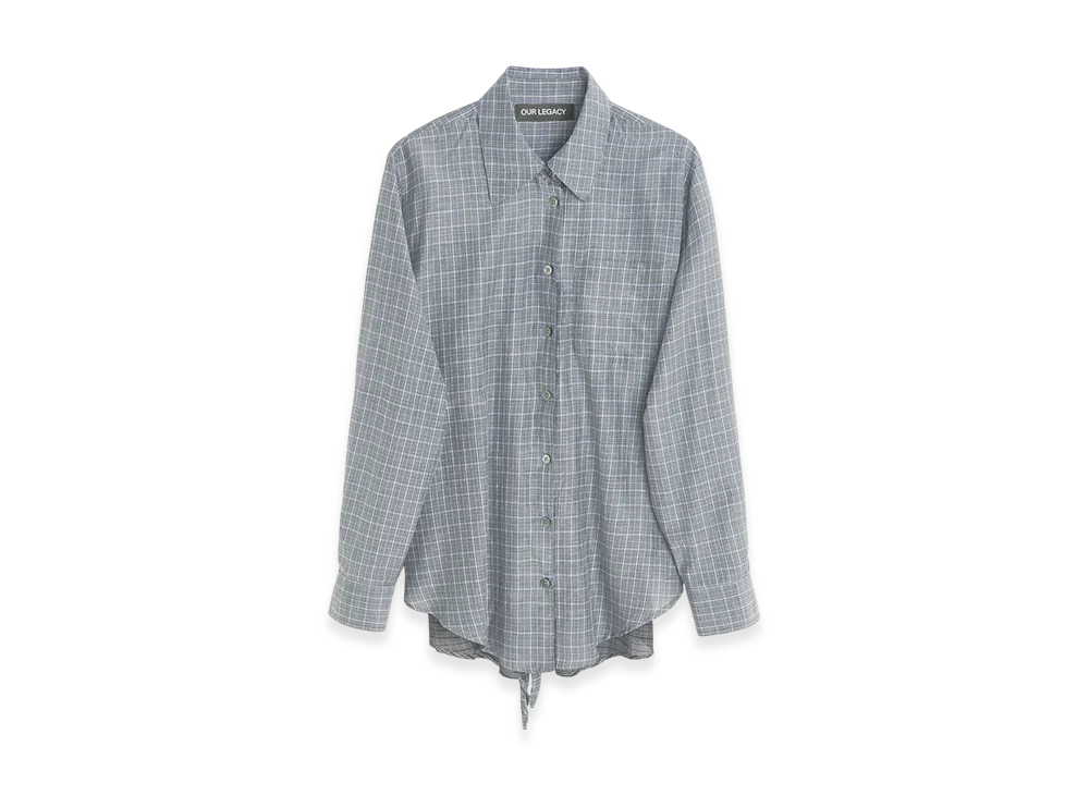 OUR LEGACY Women's Apron Shirt "Picnic Check Cotton Silk"