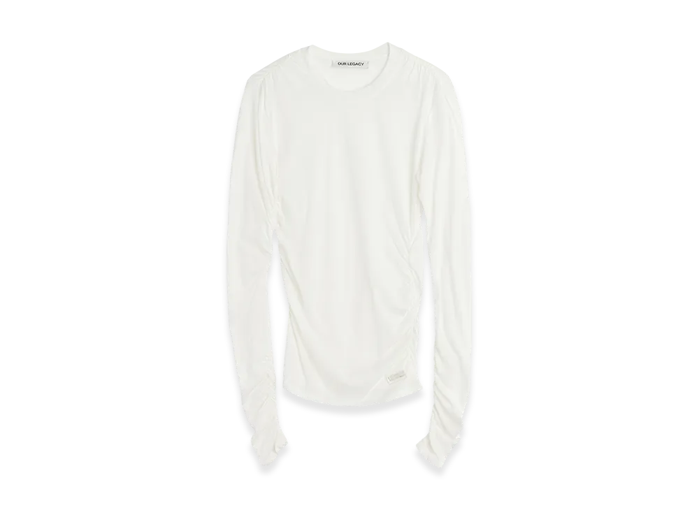 OUR LEGACY Women's Strain Slim Longsleeve "White Para Cotton"