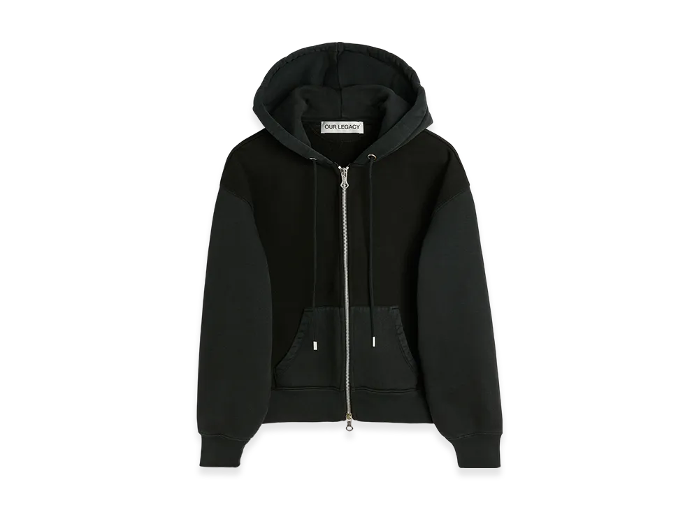 OUR LEGACY Women's Mischief Hood "Pigment Black Hefty Fleece"