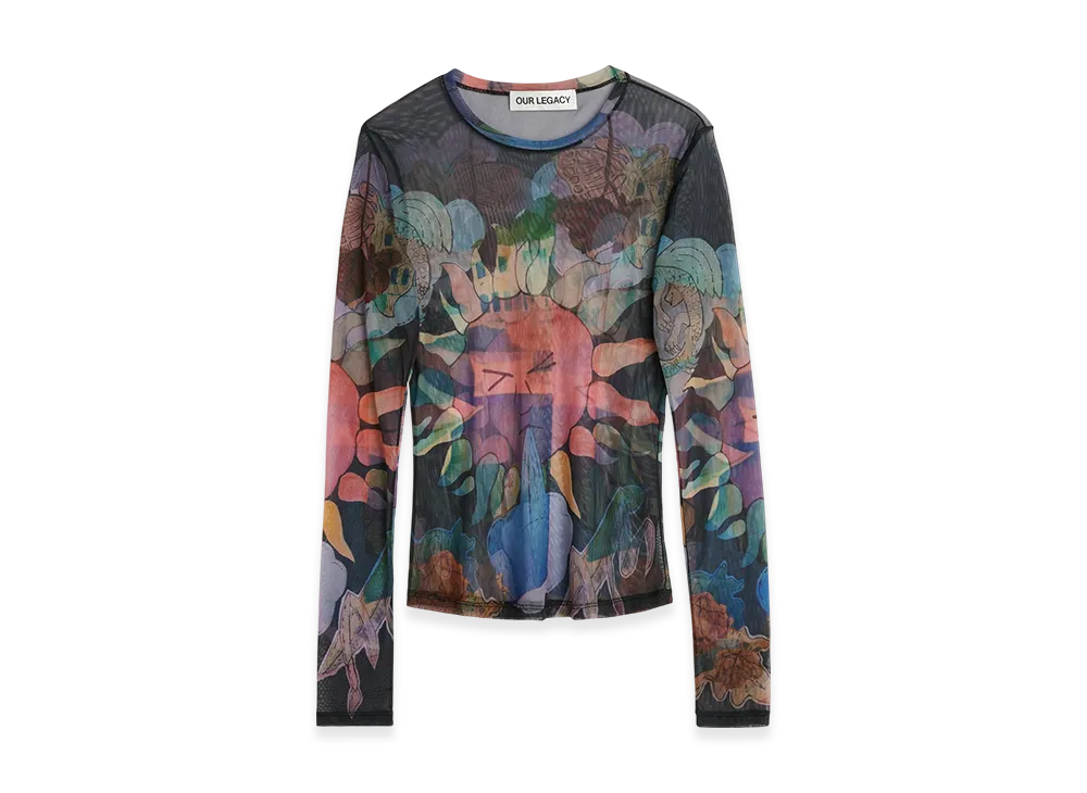 OUR LEGACY Women's Super Slim Longsleeve "Solar Power Marina Print"