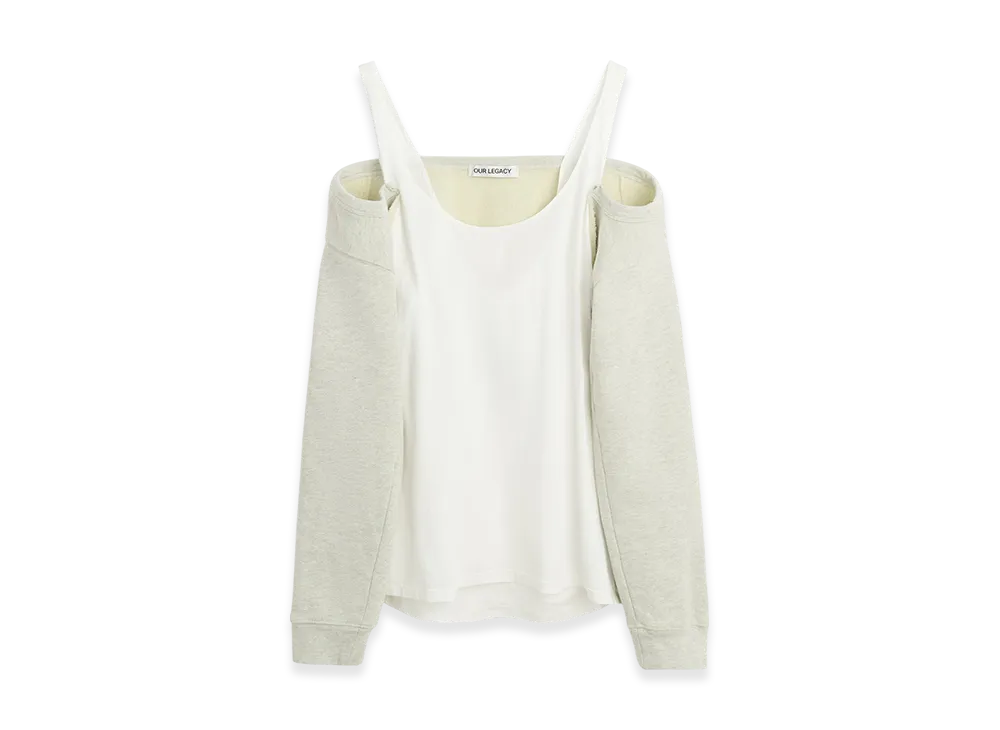 OUR LEGACY Women's Cardigan Tank "Yellow Tint Melange Fleece"