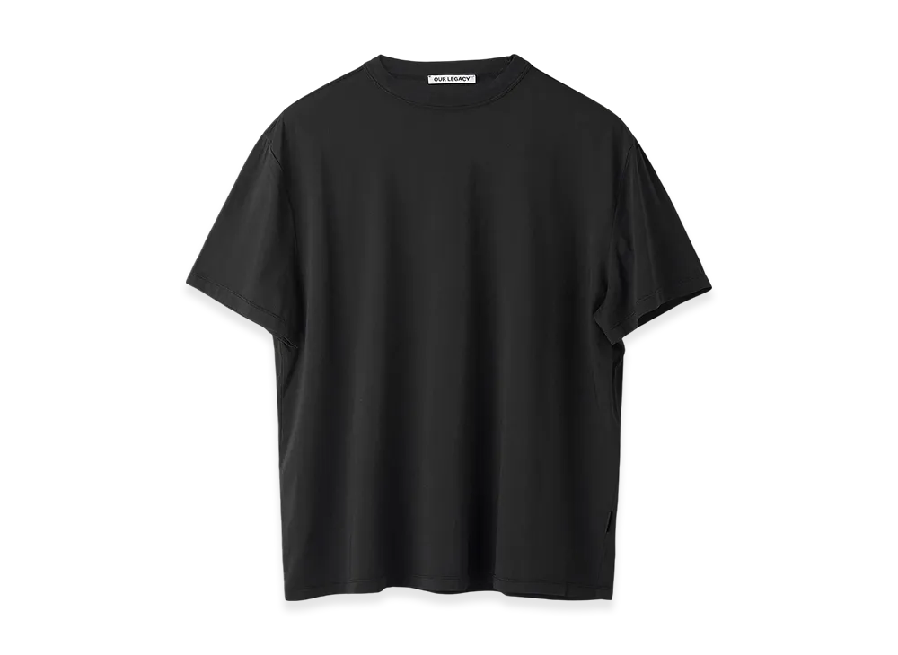 OUR LEGACY Women's Big T-Shirt "Black Clean Jersey"
