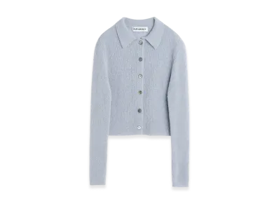 OUR LEGACY Women's Mazzy Polo "Livid Blue Fuzzy Alpaca"