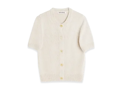 OUR LEGACY Women's Shrunken Cardigan "Oyster Cherub Silk"