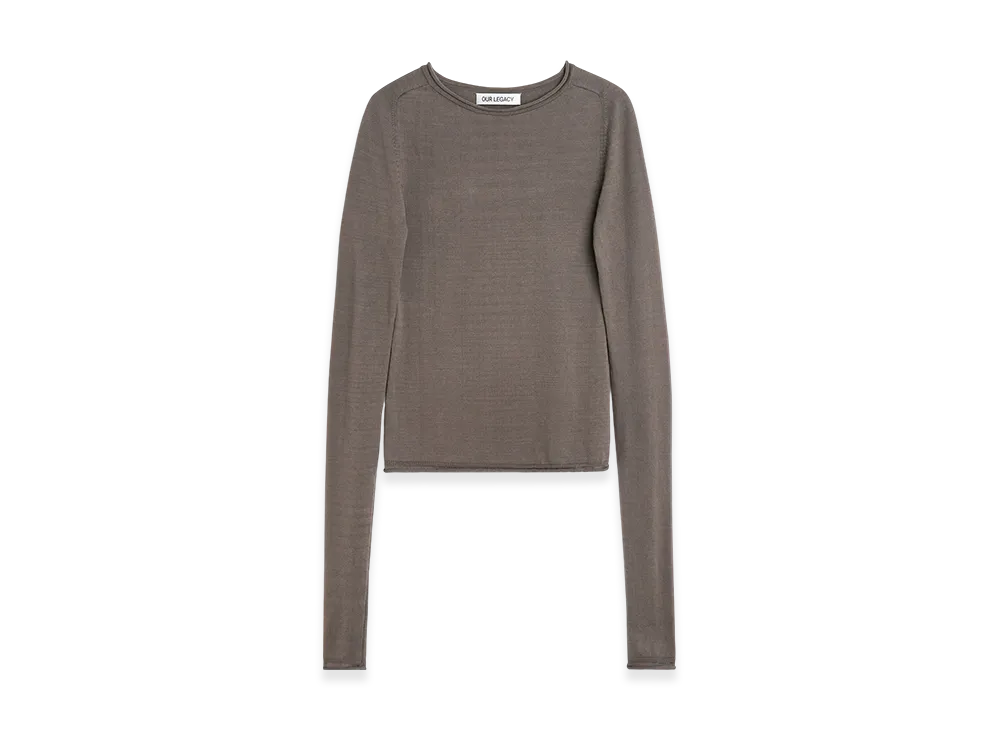 OUR LEGACY Women's Reach Knit "Fog Clean Cotton"