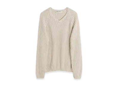 OUR LEGACY Women's Mate V-Neck "Oyster Cherub Silk"