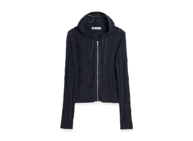OUR LEGACY Women's Compact Hood "Washed Navy Tech Cotton"