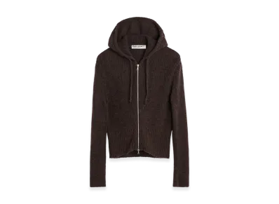 OUR LEGACY Women's Compact Hood "Smokey Brown Fuzzy Alpaca"