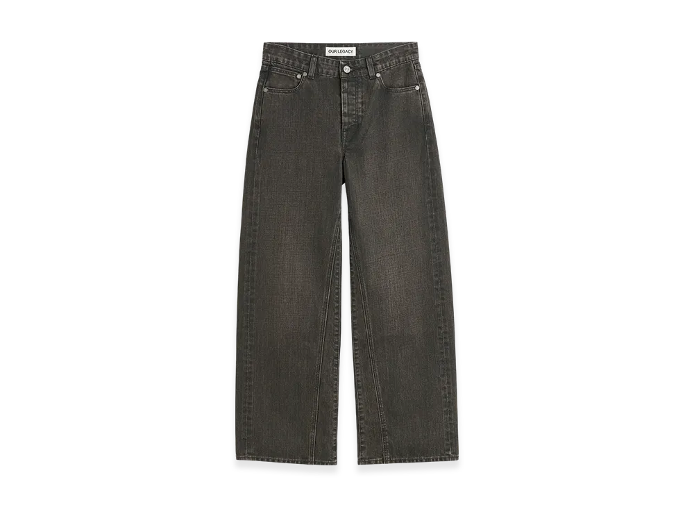 OUR LEGACY Women's Treble Cut "Black Coated Wash"