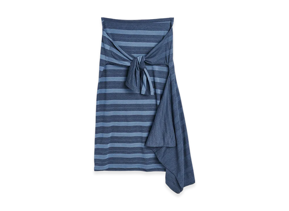 OUR LEGACY Women's Sash Skirt "70S Jersey Wave Plisse"