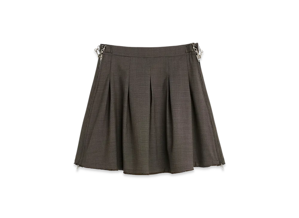 OUR LEGACY Women's Object Skirt "Grey Atom Check Wool"