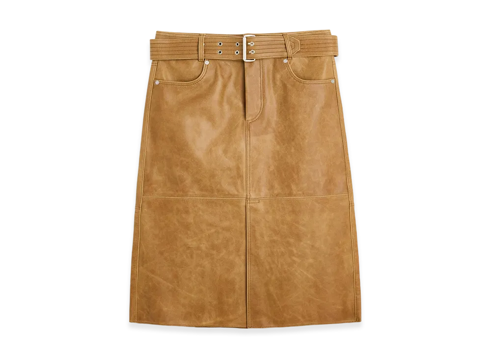 OUR LEGACY Women's Workwear Skirt "Burnt Sugar Leather"