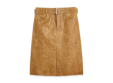 OUR LEGACY Women's Workwear Skirt "Burnt Sugar Leather"
