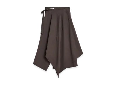 OUR LEGACY Women's Spinnaker Skirt "Chocolate Plum Rustic Lyocell"