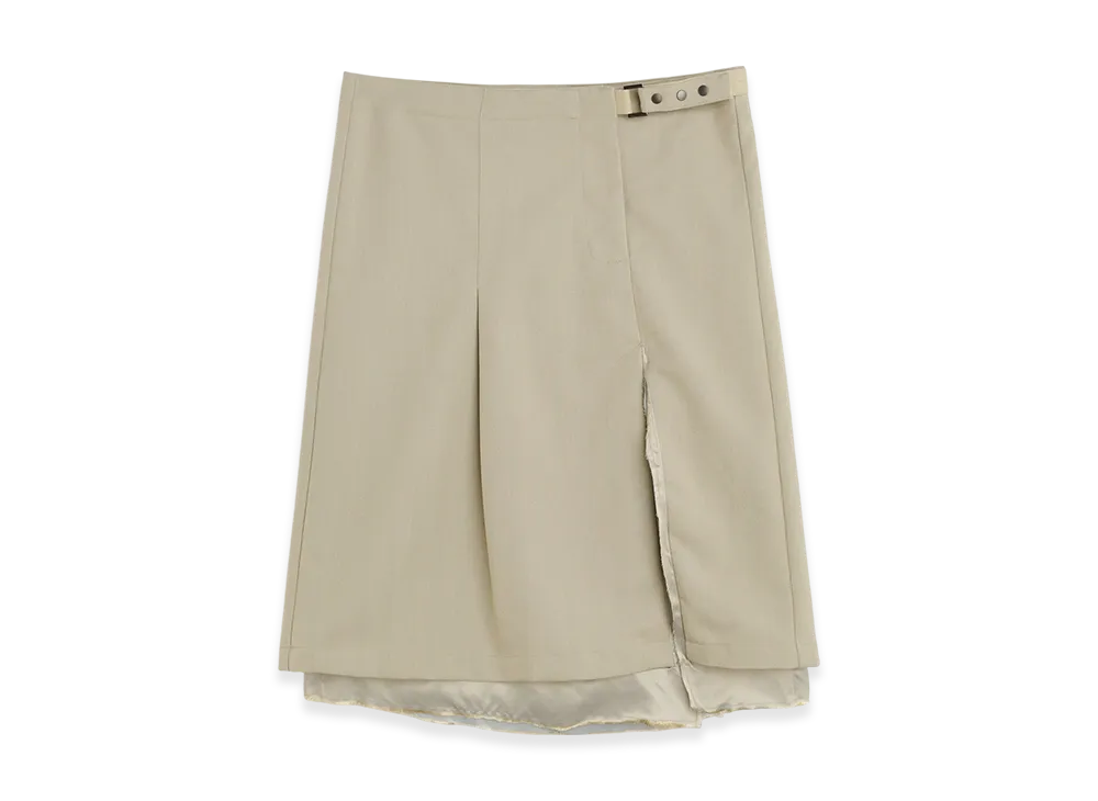 OUR LEGACY Women's Clasp Skirt "Lucid Pistachio Rural Wool"
