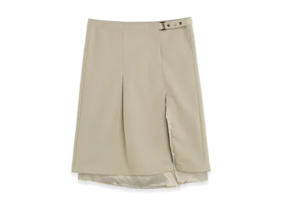 OUR LEGACY Women's Clasp Skirt "Lucid Pistachio Rural Wool"