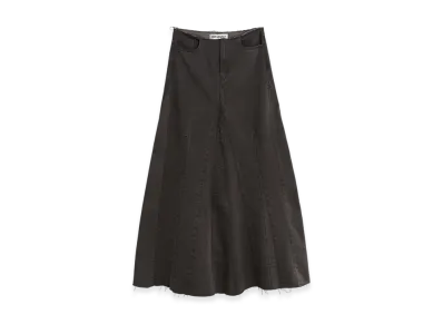OUR LEGACY Women's Rebel Skirt "Ash Black Herringbone"