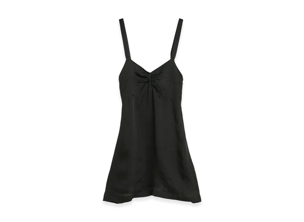 OUR LEGACY Women's Apron Dress "Noir Stripe Sheer Viscose Silk"