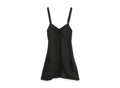 OUR LEGACY Women's Apron Dress "Noir Stripe Sheer Viscose Silk"