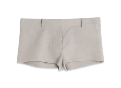 OUR LEGACY Women's Dune Shorts "Stone Gravel Draping Canvas"