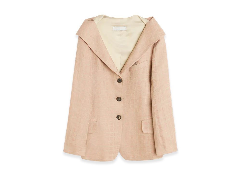 OUR LEGACY Women's Kaonashi Blazer "Hammock Check Crumpled Linen"