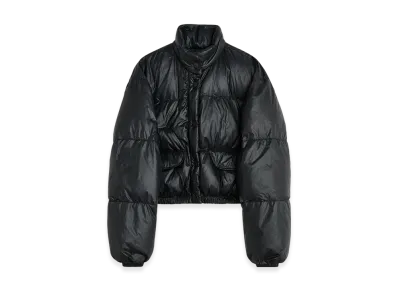 OUR LEGACY Women's Cropped Inhale Puffa "Black Tech"