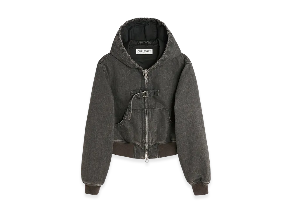 OUR LEGACY Women's Coast Jacket "Black Coated Wash"