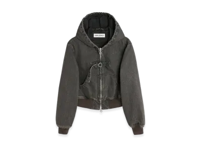 OUR LEGACY Women's Coast Jacket "Black Coated Wash"