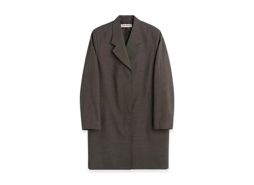 OUR LEGACY Women's Order Coat "Grey Atom Check Wool"