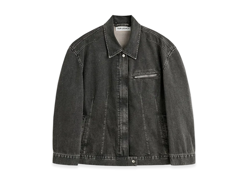 OUR LEGACY Women's Draft Jacket "Black Coated Wash"