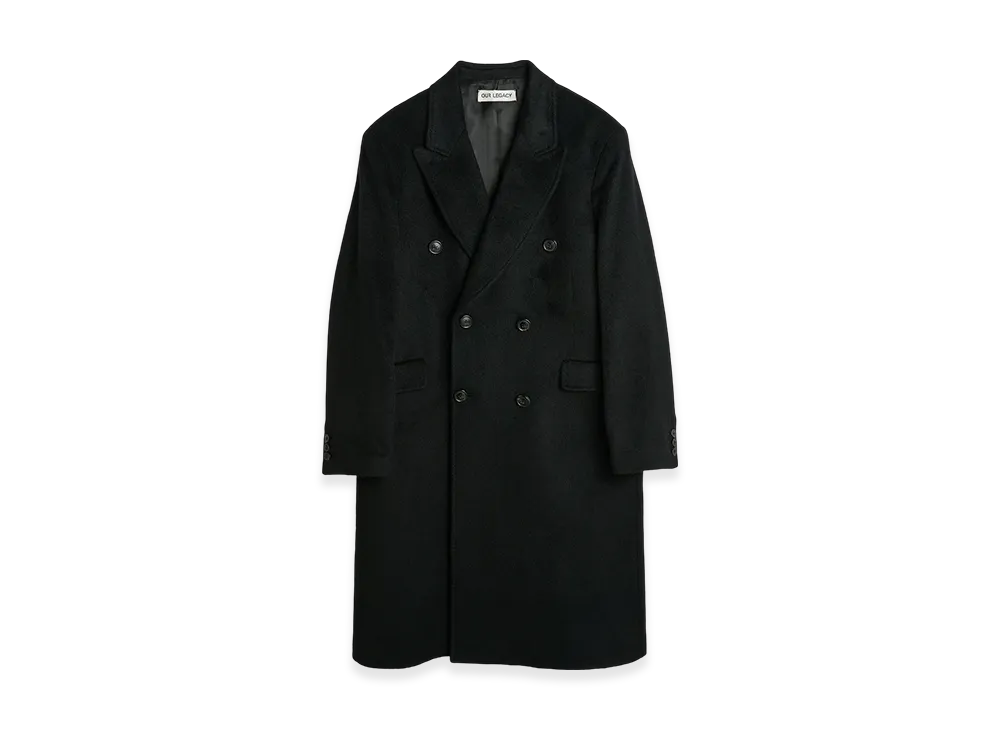OUR LEGACY Women's Reef Coat "Premium Charcoal Office Wool"