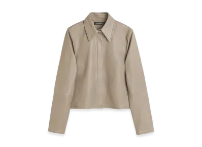 OUR LEGACY Women's Auto Shirt "70S Grey Velvet Lamb Skin"