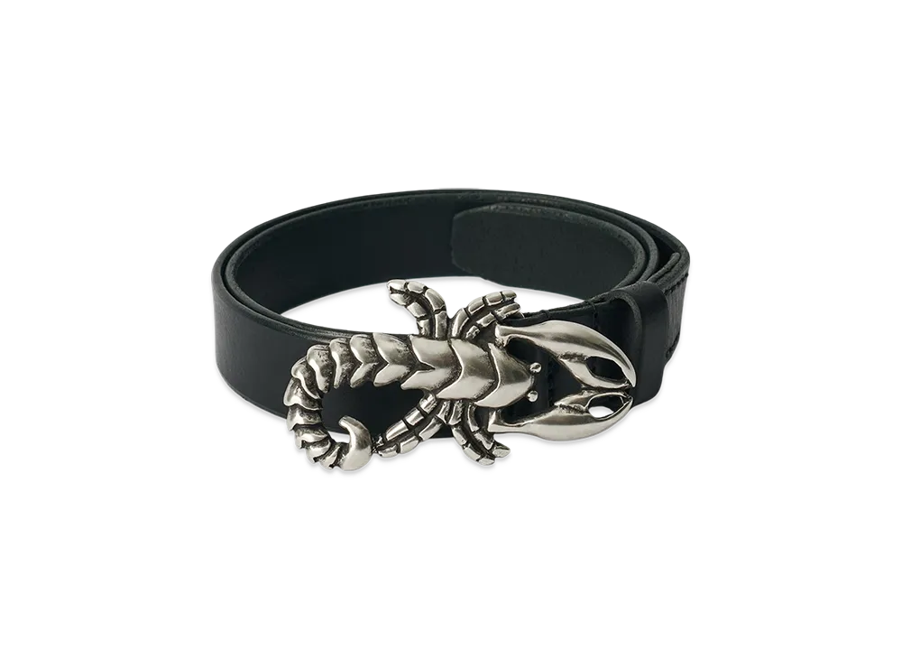 OUR LEGACY Women's Scorpion Belt "Oily Black Leather"